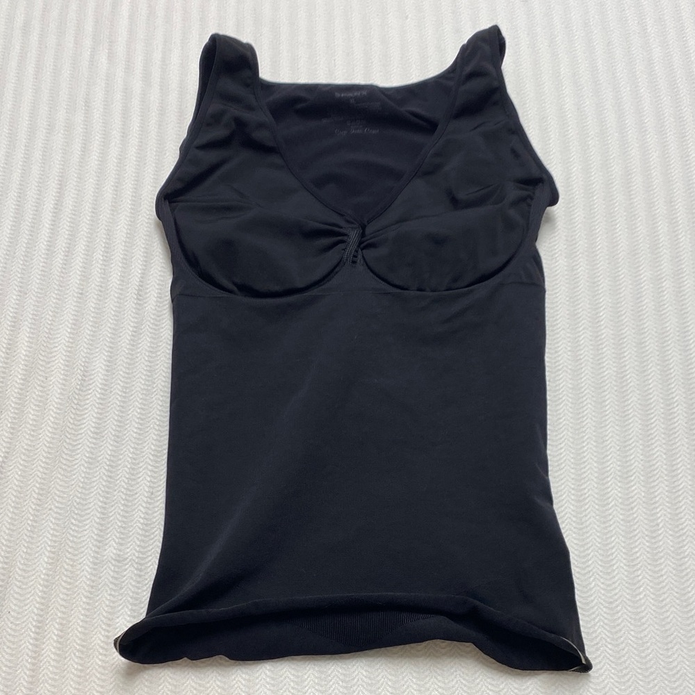 SPANX XL Step Into Cami | Shapewear Tank | Smoothing V-Neck Black
